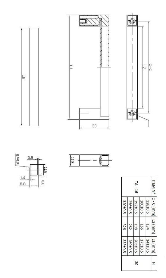 Richelieu BP801128140900, Laconia 5-1/32 Inch Center to Center ...